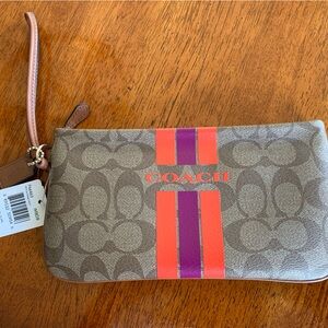 NWT Coach Varsity wristlet